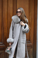 Cashmere Coat cuff long