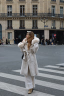 Cashmere Coat cuff long