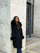 Cashmere Coat cuff long
