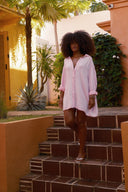 Blue washed oversized shirt