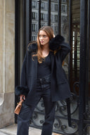 Cashmere Coat cuff